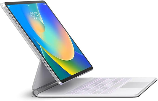Keyboard Case for iPad Air 13 (M4 2026/M3 2025/M2 2024) and iPad Pro 12.9 inch 6th/5th/4th/3rd Generation–Magic-Style Magnetic Keyboard Case with Multi-Touch Trackpad – Floating Cantilever Stand