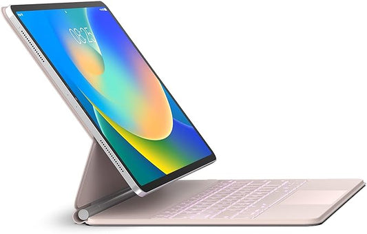Keyboard Case for iPad Air 13 (M3 2025 / M2 2024) and iPad Pro 12.9 inch 6th / 5th / 4th / 3rd Generation – Magic-Style Magnetic Keyboard Case with Multi-Touch Trackpad – Floating Cantilever Stand