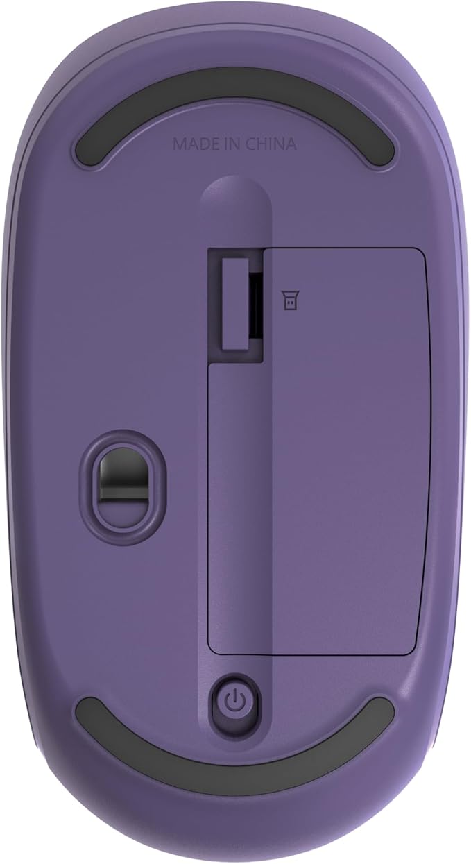 Incase Wireless Mobile Mouse 1850 – Designed by Microsoft – Compact, Comfortable, Right/Left Hand Use, 6-Month Battery Life, Nano Transceiver, Works with Mac/Windows 8/10/11 (Purple)