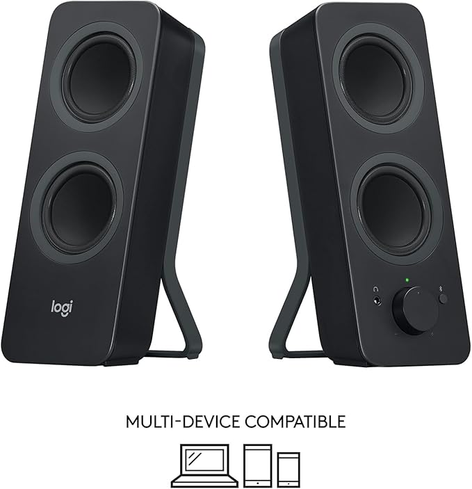 Logitech Z207 2.0 Stereo Computer Speakers with Bluetooth