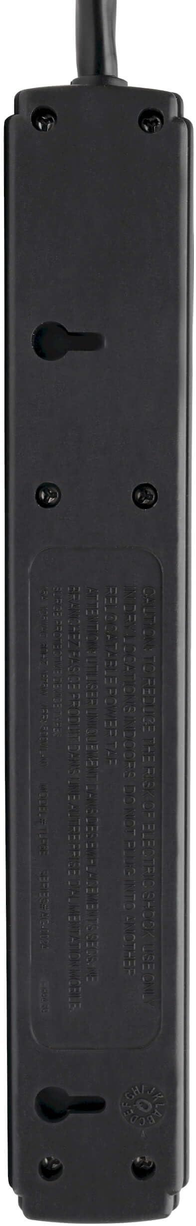 Tripp Lite 6 Outlet Surge Protector Power Strip, 6ft Cord, Black, Lifetime Manufacturer's Guarantee & $10,000 Insurance (TLP6B)