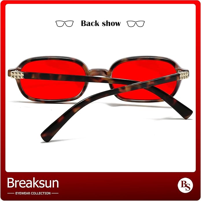 Retro Rectangle Glasses for Women Men Small Square Blue Light Blocking Glasses Vintage Eyeglasses