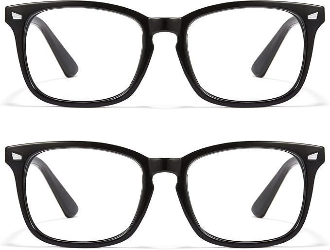 Cyxus Blue Light Glasses Men Women Reduce Eye Strain UV Blocking for Office Work Computer Screen 8082