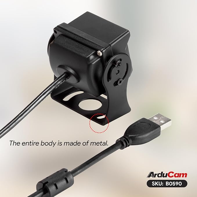 Arducam 2MP Day & Night Vision USB Camera Module, 1080P Automatic IR-Cut Switching USB 2.0 Webcam, with 850nm IR LEDs for Windows, Linux, Android and Mac OS