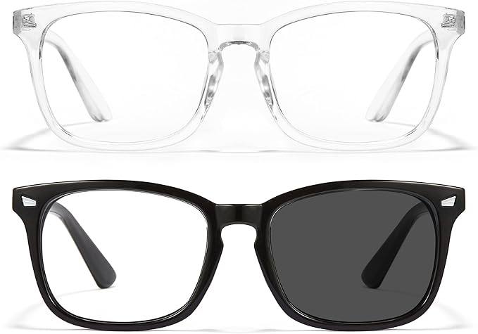 Cyxus Blue Light Glasses Men Women Reduce Eye Strain UV Blocking for Office Work Computer Screen 8082