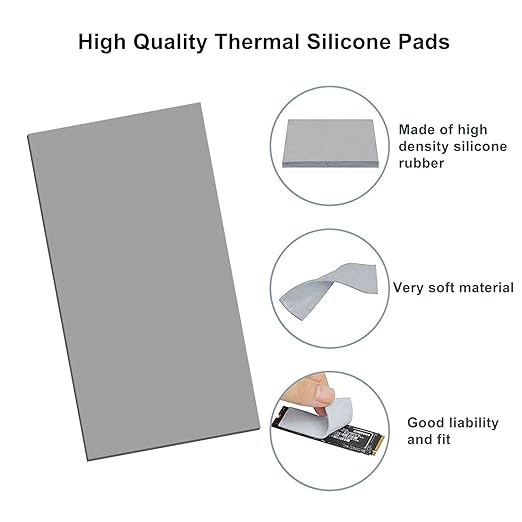 Thermalright Thermal Pad 3mm 12.8 W/mK, 120x20x3mm, Non Conductive Highly Efficient Heat Resistance, Odyssey Silicone Thermal Pads for PC PS5 PS4 Laptop Heatsink GPU/CPU/SSD/IC/VRAM/LED Cooler