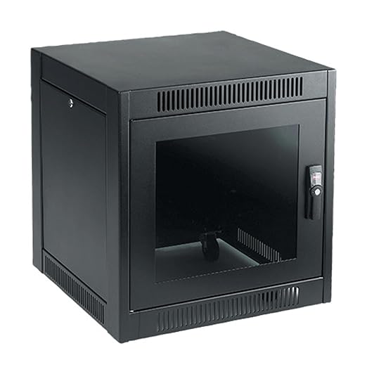 Hoffman ENC766SH SOHO Networking Cabinet, Steel, 700 mm x 600 mm x 600 mm, 19", Black