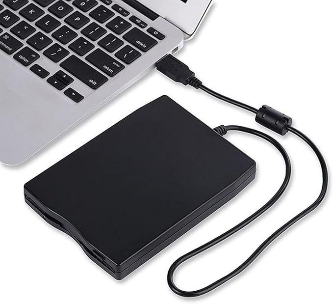 Xspeedonline 3.5-inch USB 2.0 Data External Floppy Disk Drive 1.44MB Supported for Windows 98/SE/2000/ME/XP/VISTA/7/8/8.1/10/11/MAC Operating Systems