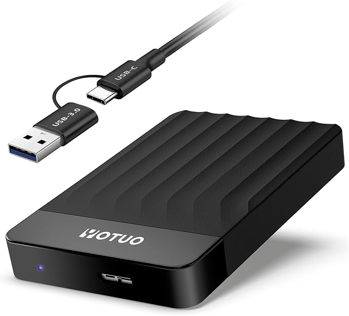 Portable External Hard Drive Storage Expansion Mobile HDD USB 3.0 USB-C for PC, Mac, Desktop, Laptop, PS4, Xbox One X/S, Xbox 360, Office & Game (Black, 1TB)