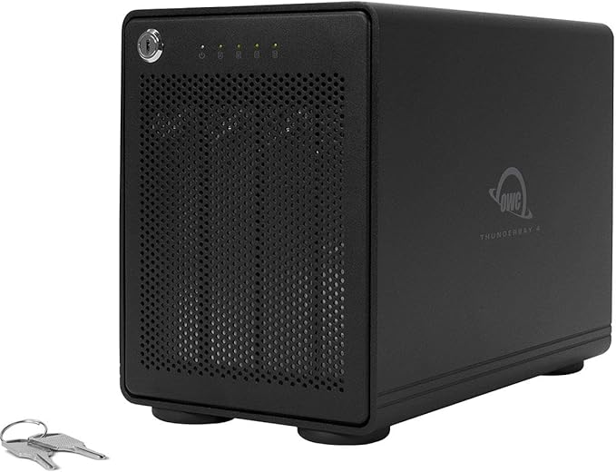 OWC ThunderBay 4 96TB Four-Bay Thunderbolt 40Gb/s Enterprise Drive RAID Storage Solution with SoftRAID Premium