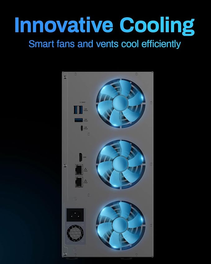 TERRAMASTER T12-500 Pro NAS Storage - 12Bay Core i7 1255U 10-Cores 12-Threads CPU, 16GB DDR5 RAM, Dual 10GbE Ports, Network Attached Storage Peak Performance for Business (Diskless)