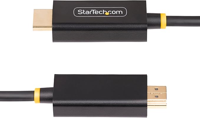 StarTech.com 3.3ft (1m) DisplayPort to HDMI Adapter Cable, 4K 60Hz with HDR, DP to HDMI 2.0b Cable, Active Video Converter