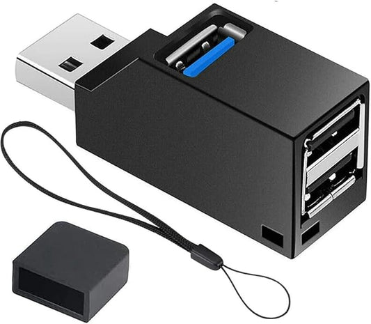 USB Hub,USB 3.0 Splitter,USB 3-Port Extender Multiport USB Adapter,High Speed Plug and Play Bus Powered for MacBook, Mac Pro/Mini,iMac, Surface Pro,XPS,Notebook PC,USB Flash Drives,Mobile HDD