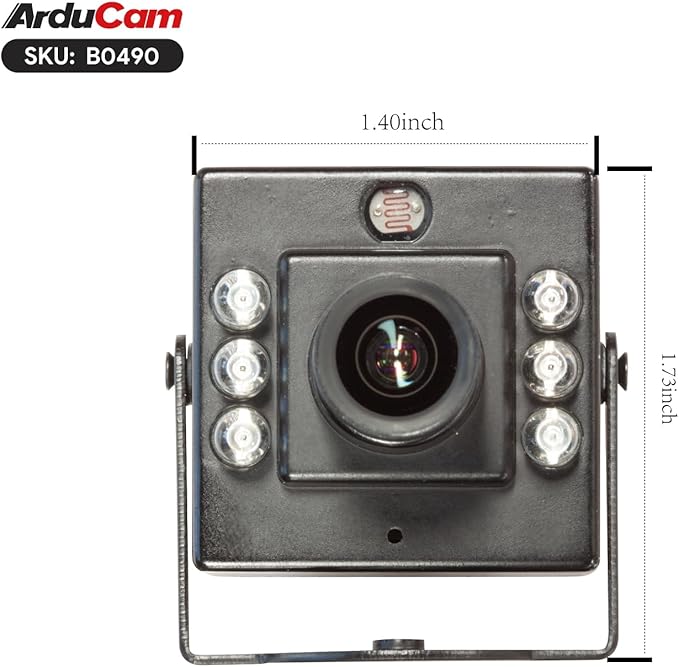 Arducam 1080P Day & Night Vision USB Camera for Computer, 2MP Automatic IR-Cut Switching All-Day Image USB2.0 IMX462 Webcam Board with 940nm IR LEDs for Windows, Linux, Android and Mac OS