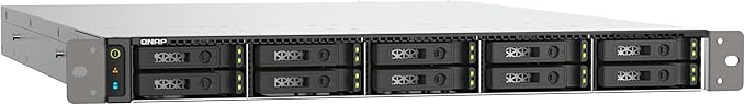QNAP TS-h1090FU-7302P-128G-US 10 Bay Dual-Processor 1U rackmount U.2/U.3 NVMe All-Flash NAS Built for Latency-Sensitive File Servers, virtualized workloads, Data Centers, and 4K/8K Streams