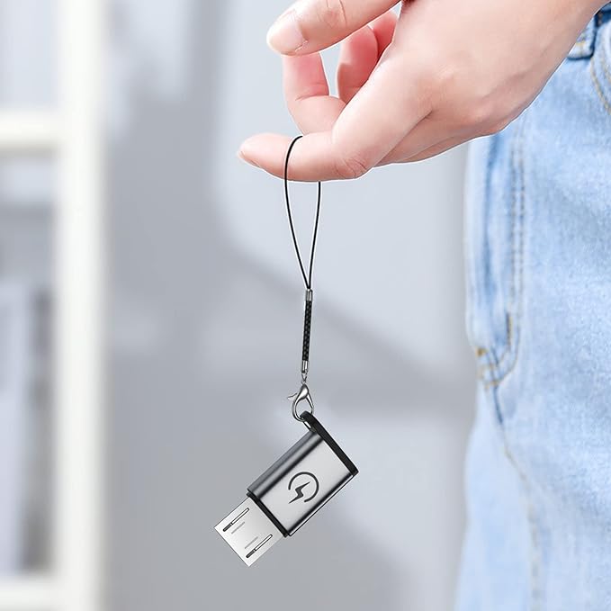 USB C to Micro USB Adapter (4 Packs), ，Micro USB to Type-C Adapter，Supports 18W Fast Charging, Does not Support OTG Connection, Such as Headphones, External Hard Drives, Keyboards