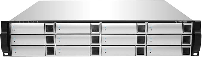 G-Technology G-SPEED eS PRO XL 24TB High Speed Mini-SAS 2U Rackmount RAID Array for Video Editing Applications with PCIe x8 Mini-SAS RAID Controller 0G01775