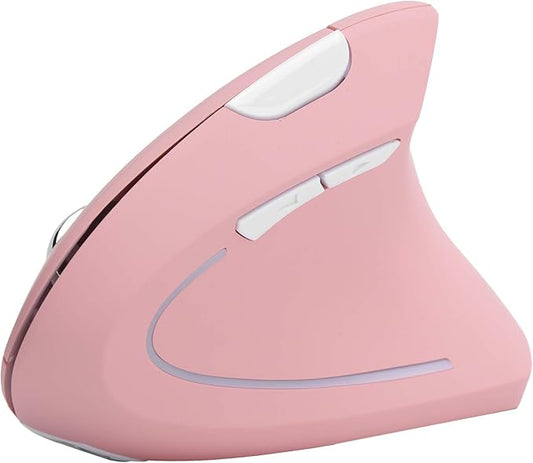 Hilitand Ergonomic Vertical Mouse, 2.4G Optical Game Mouse, RGB Backlight, Adjustable 4-Level 2400DPI, 6 for PC/Laptop Desktop()