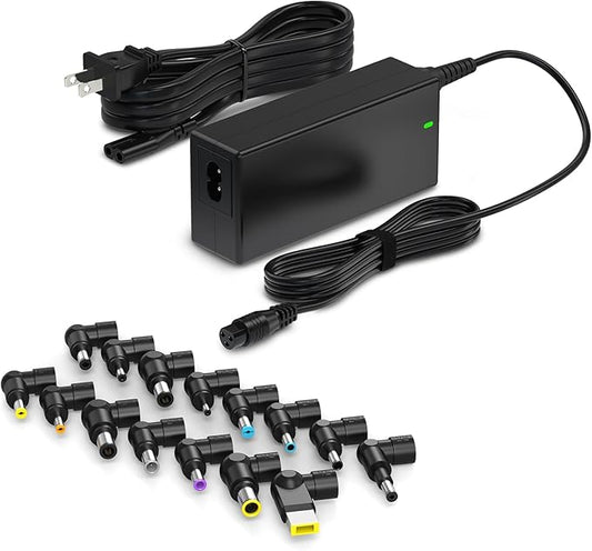 Belker 65w 45w Universal Laptop Charger AC Adapter Power Supply Cord Compatible with Dell Hp Asus Lenovo IBM Acer Toshiba Samsung Sony Compaq Fujitsu LG JBL Notebook Chromebook Ultrabook