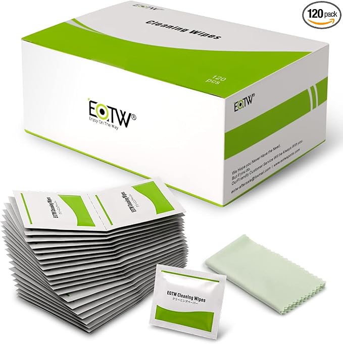 EOTW Computer Screen Wipes Individually Wrapped Pre-moistened Electronic Monitor Cleaner Cleaning for iPhone iPad Tablet PC Keyboard Laptop, Pack of 120