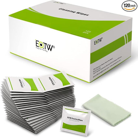 EOTW Computer Screen Wipes Individually Wrapped Pre-moistened Electronic Monitor Cleaner Cleaning for iPhone iPad Tablet PC Keyboard Laptop, Pack of 120
