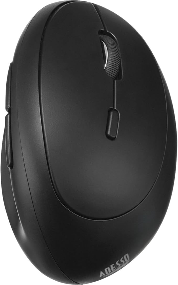 Adesso iMouse V10 Wireless Vertical Ergonomic Mini Mouse iMouse V10-2.4GHz, 800/1200/1600 DPI, Ergo Mice with 6 Buttons