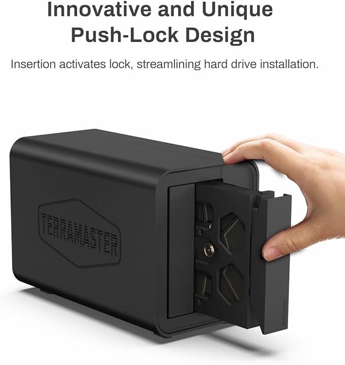 TERRAMASTER D2-320 USB RAID Enclosure - USB 3.2 Gen 2 10Gbps Type C 2Bay Direct Attached Storage Supports RAID 0, 1, Single, JBOD (Diskless)