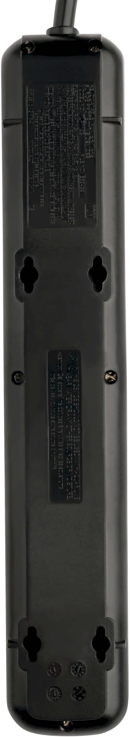 Tripp Lite 7 Outlet Surge Protector Power Strip, Extra Long 12ft Cord, Black, & Dollar 25,000 Insurance (TLP712B)