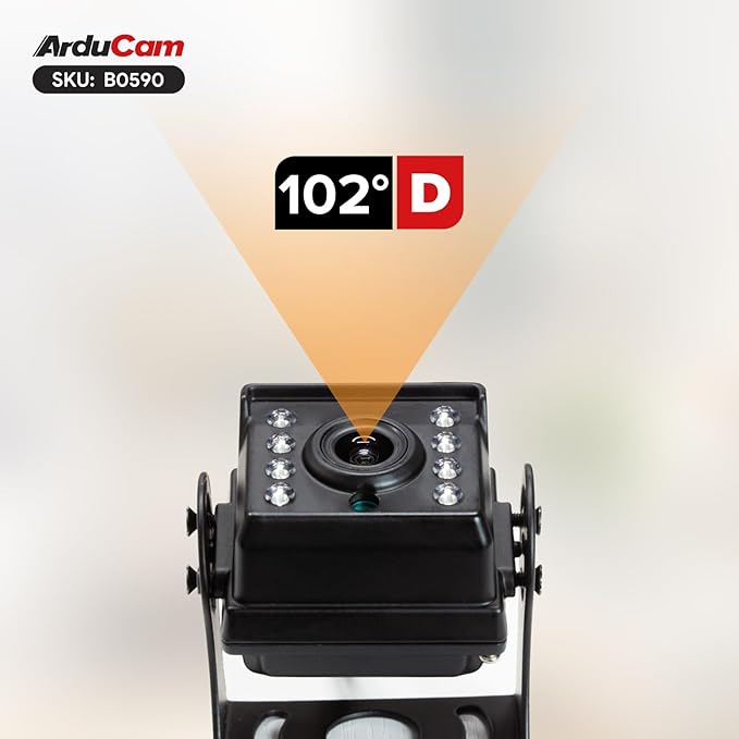 Arducam 2MP Day & Night Vision USB Camera Module, 1080P Automatic IR-Cut Switching USB 2.0 Webcam, with 850nm IR LEDs for Windows, Linux, Android and Mac OS