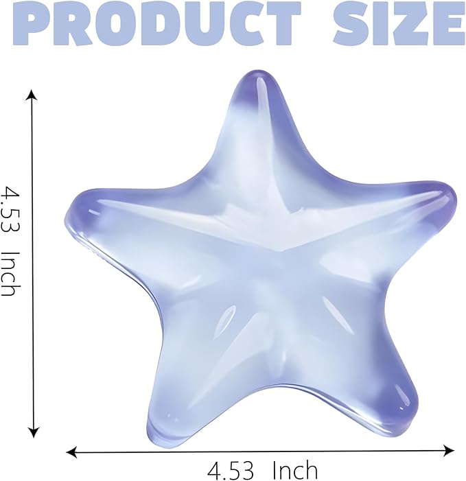 Gel Wrist Rest for Keyboard and Mouse Transparent Blue Sea Star Elbow Pad Cushion Ergonomic Cute Clear Cool Mouse Wrist Pad Silicone Non-Slip Support for Computer Gaming Office Hand Pillow Ocean Beach
