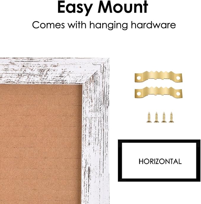 Magnetic Weekly Dry Erase White Board and Cork Board, White Wood Frame，Magnetic Surface Whiteboard for Home Office and Wall Decor(ZHZL-2040WH)