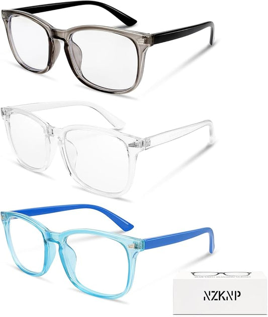 NZKNP Blue Light Glasses for Woman Men,Blue Light Blocking Glasses,Clear Glasses