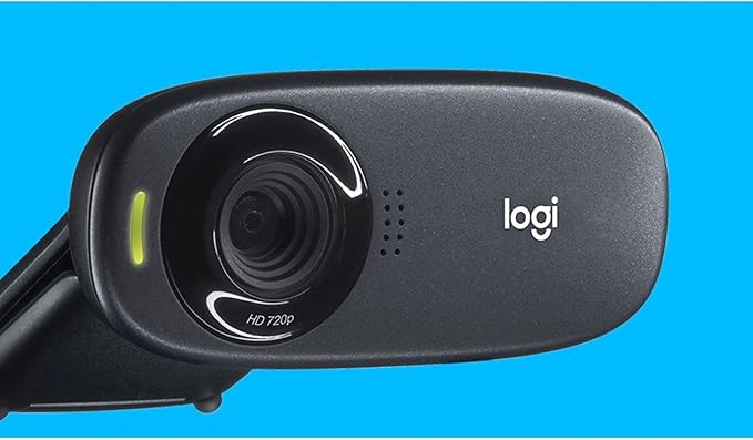 Logitech C310 Hd Webcam, 1280 Pixels X 720 Pixels, 1 Mpixel, Black