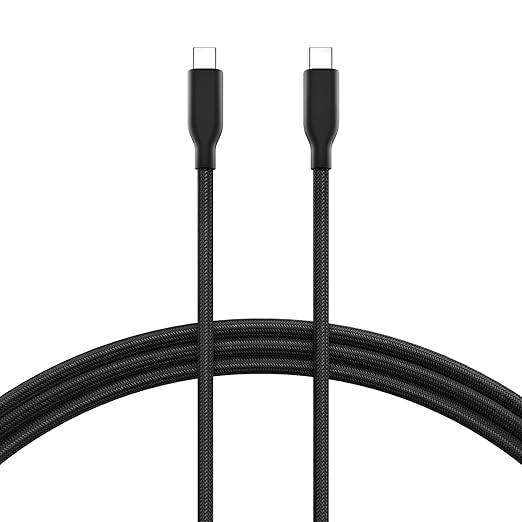 USB 4 Cable 16.5FT /5M, 20Gbps Data Transfer & 240W PD 3.1 Charging, Supports 5K/4K@60Hz Video, Compatible with Thunderbolt 4/3, MacBook, SSD, Docking Station, VR Headset, XPS, Surface Pro,black