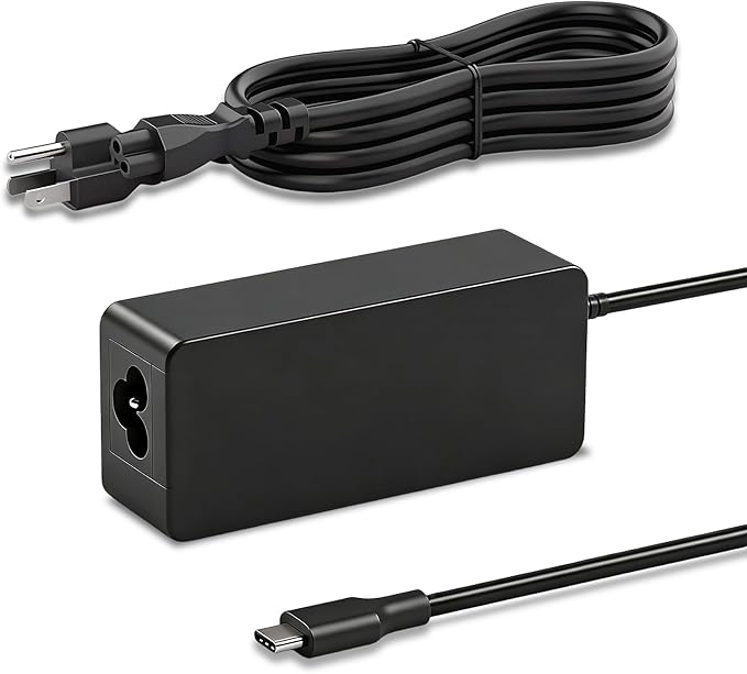 45W USB C Charger Compatible with Hp Dell Lenovo Acer chromebook Asus Samsung Sony Charger Fast Charging Type C HP Spectre X360 13 Elite X2 AC Adapter Power Cord Supply
