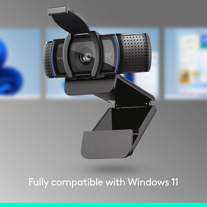 Logitech C920e HD 1080p Mic-Disabled Webcam, Certified for Zoom and Microsoft Teams, TAA Compliant