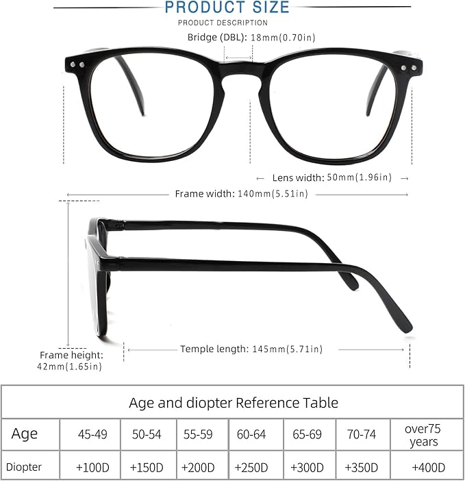 Henotin 3-Pack Blue Light Blocking Reading Glasses,Spring Hinge Computer Readers for Men Women,Anti UV Ray Filter Eyeglasses (Mixed Color-1, 1.50, Diopters)