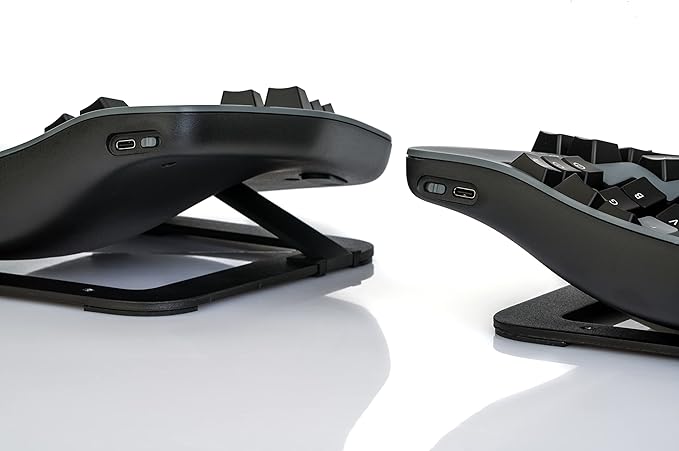 KINESIS Advantage360 Professional Split Ergonomic Keyboard - Bluetooth | Quiet Mechanical Switches | Fully Programmable Open Source | Contoured Shape | Adjustable Tenting | Backlit
