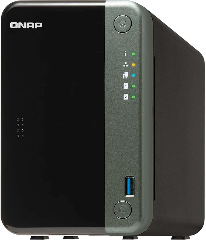 QNAP TS-253D-4G 2 Bay NAS for Professionals with Intel® Celeron® J4125 CPU and Two 2.5GbE Ports