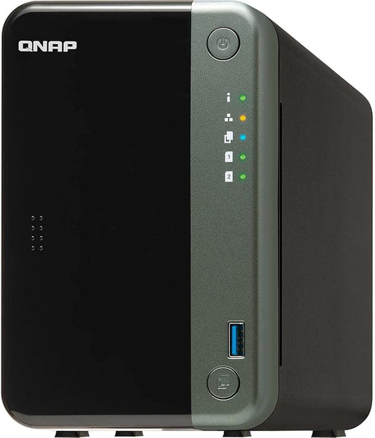 QNAP TS-253D-4G 2 Bay NAS for Professionals with Intel® Celeron® J4125 CPU and Two 2.5GbE Ports