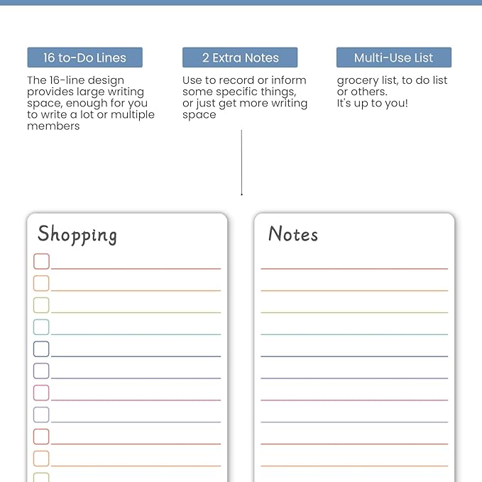 Dry Erase Calendar for Fridge Magnetic, Monthly Fridge Whiteboard Set - Vertical Magnetic Calendar for Refrigerator, Shopping List & to Do List White Board, 3 Markers + Eraser