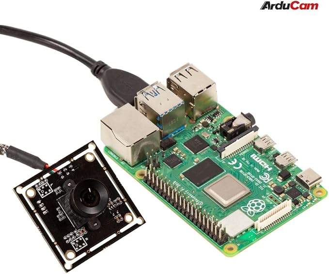 Arducam 100fps Global Shutter Color USB Camera Board, 1MP OV9782 UVC Webcam Module with Low Distortion M12 Lens Without Microphones