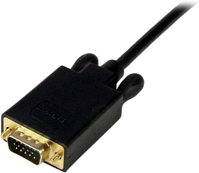 StarTech.com 6ft Mini DisplayPort to VGA Cable - Active - 1920x1200 - mDP to VGA Adapter Cable for Your Computer Monitor (MDP2VGAMM6B) Black