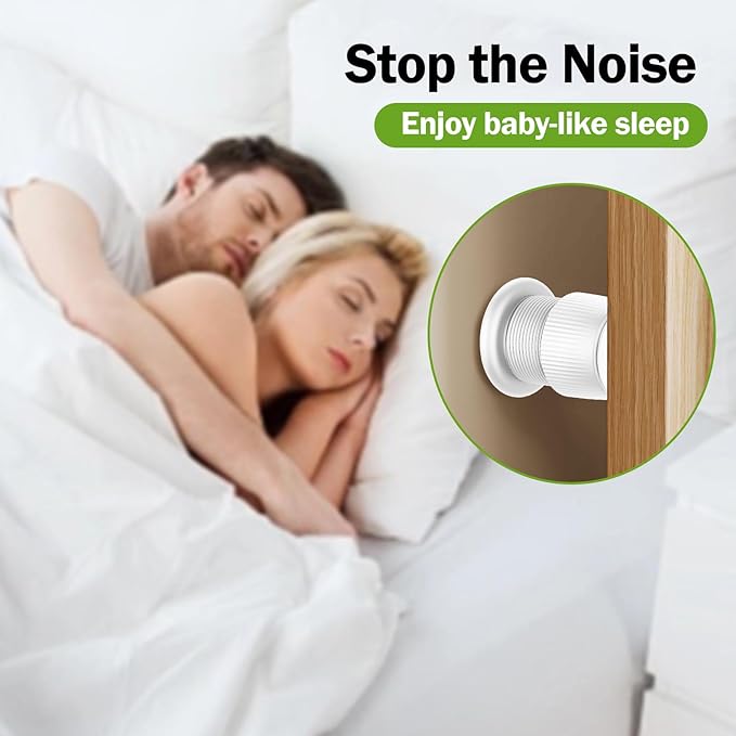 1.6-2.6 Inch Adjustable Bed Risers, Durable ABS & Anti Slip Bed Stoppers for Headboard, Suitable for Small Furniture Risers, Such As Table Risers, Chair Risers, Desk Leg Riser, White 4 Pack