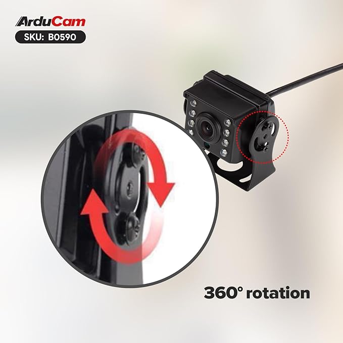 Arducam 2MP Day & Night Vision USB Camera Module, 1080P Automatic IR-Cut Switching USB 2.0 Webcam, with 850nm IR LEDs for Windows, Linux, Android and Mac OS