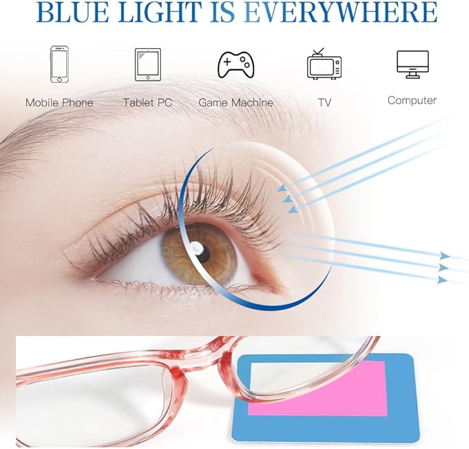 NZKNP Blue Light Glasses for Woman Men,Blue Light Blocking Glasses,Clear Glasses