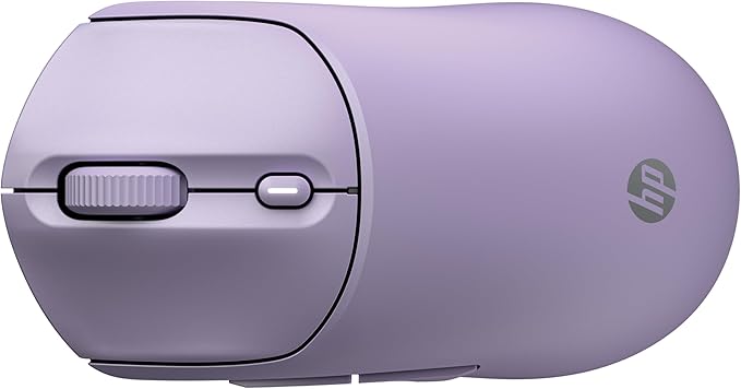 HP 400 Quiet Wireless Mouse, Dual Bluetooth & 2.4GHz, Soft Silicone, Quiet Clicks, Microsoft Wheel, 24-Month Battery, 6000 DPI, Ambidextrous, Eco-Friendly Design, Multi-OS, Purple