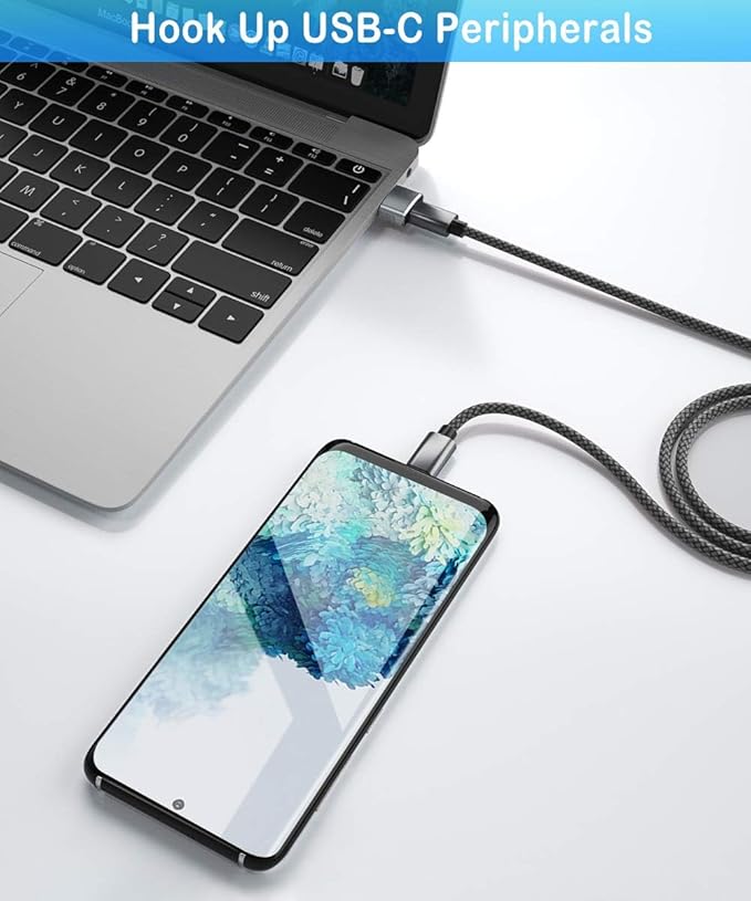 USB to USB C Adapter 10 Pack,USB C Female to A Male OTG Charger Type C Converter for Apple Watch Ultra iWatch 7 8 9,iPhone 16 15 14 13 Plus Pro Max,AirPods 3,iPad Air,Car,Sam-Sung Galaxy S24 23