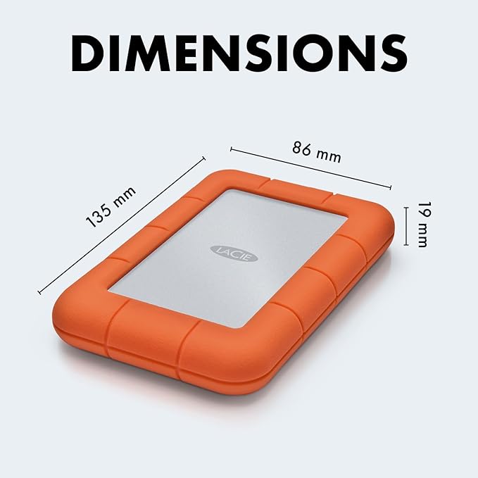 LaCie USB 3.2 1TB Rugged Mini Hard Drive