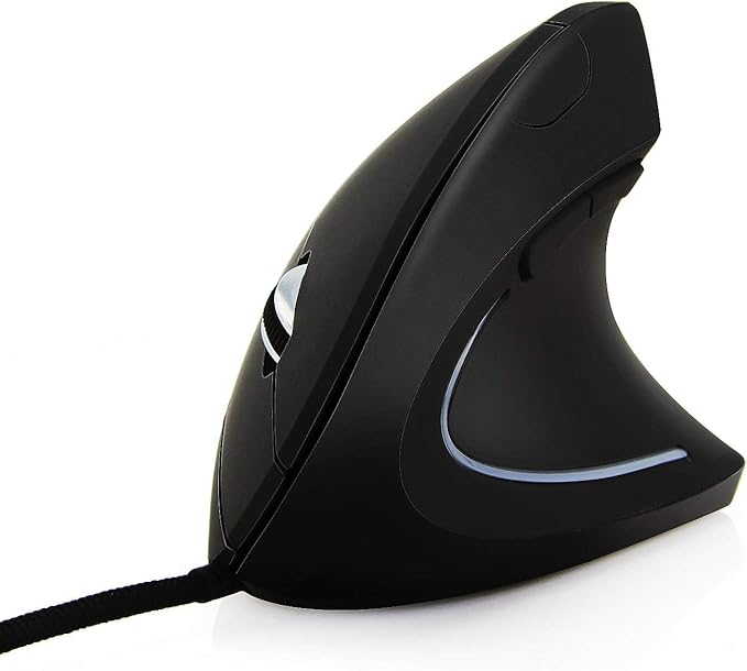 Ai5G Wired Vertical Mouse Adjustable DPI Laptop Desktop Computer Mouse Optical Mice (for Right Hand)